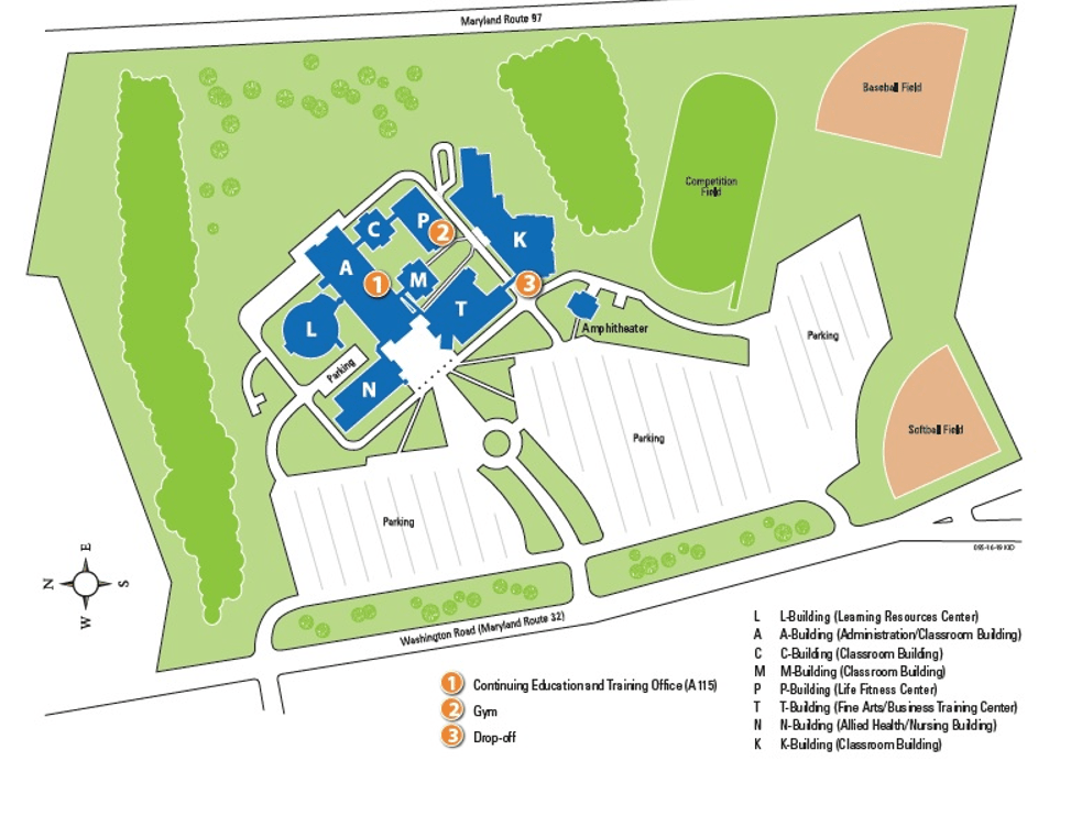 Summer Kids Campus Map Carroll Community College