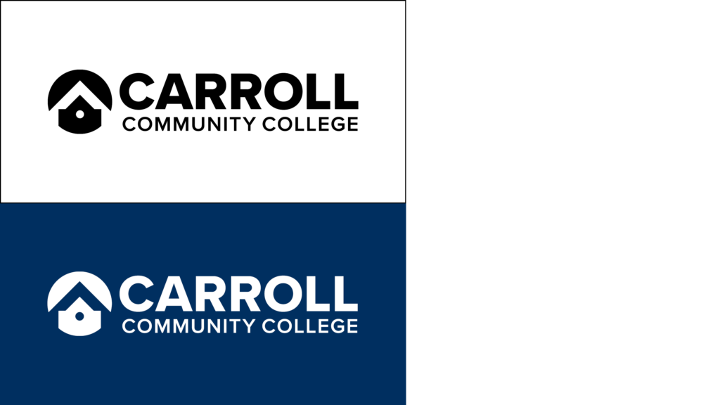 Brand Color Varations of Logos at Carroll Community College
