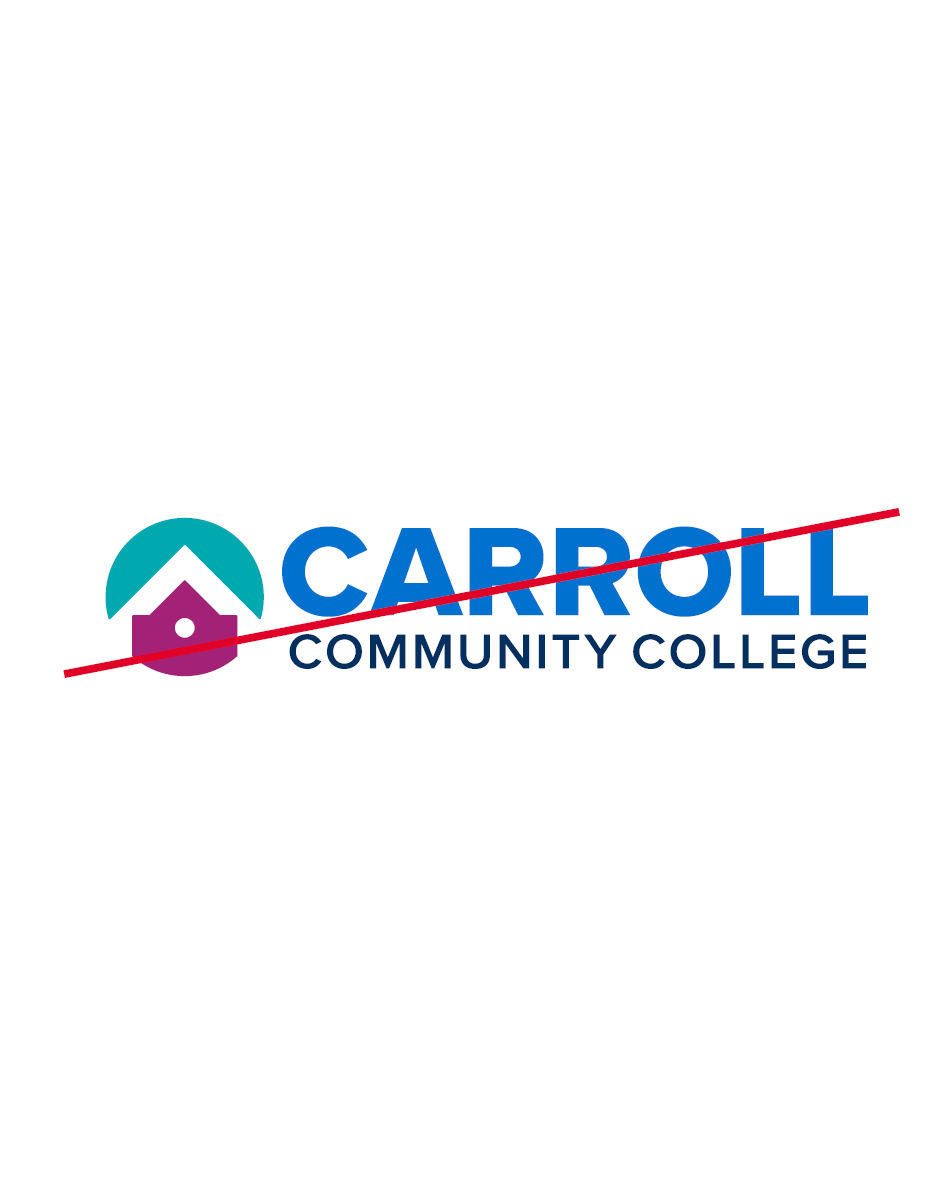 Brand Logo Improper Inverse Colors Carroll Community College