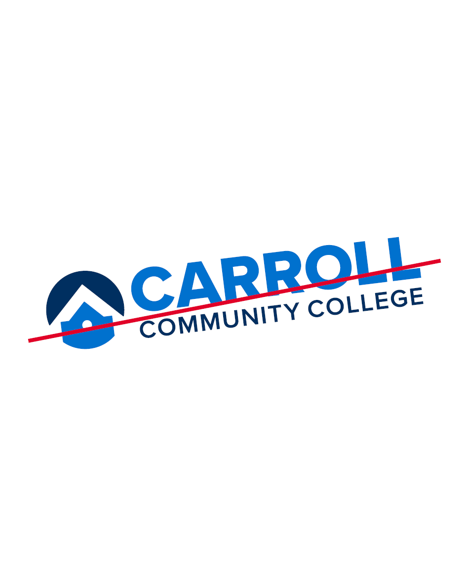 Brand Logo Improper Rotate Carroll Community College