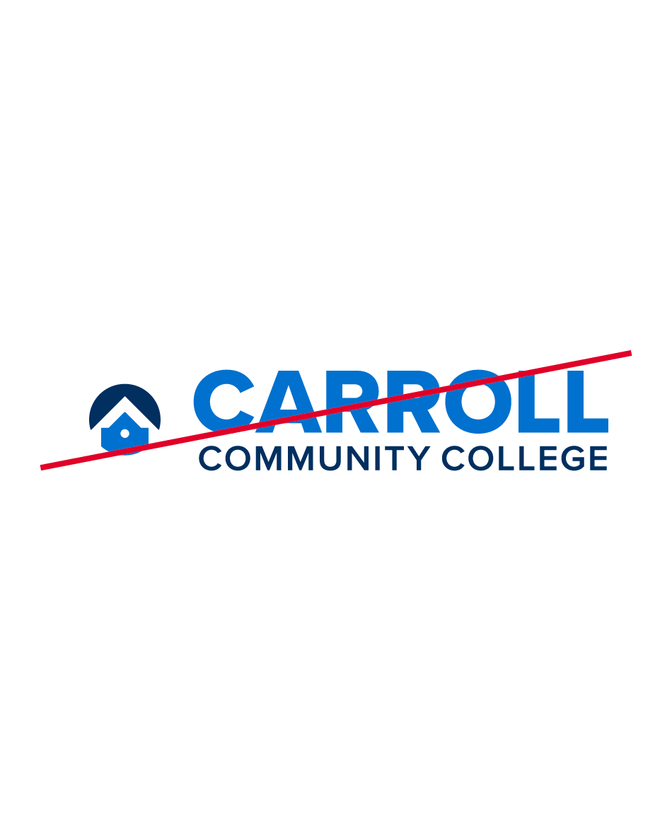 Brand Logo Improper Scale Carroll Community College