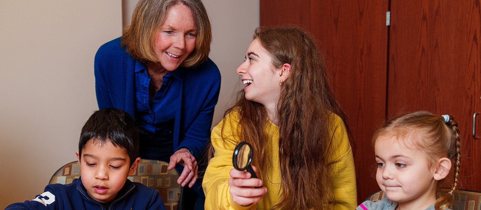 Carroll Teaching Program student with ECE class