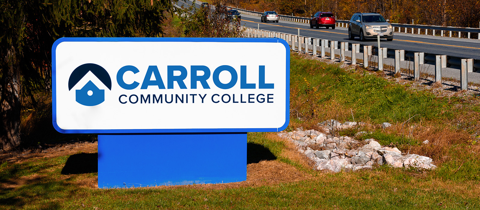 Carroll Brand Sign at Carroll Community College