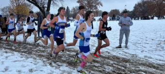 Cross Country Athletes in Snow Carroll Community College