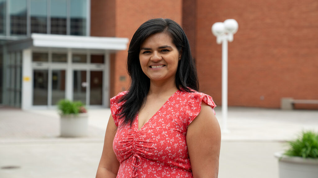 Diana Godinez as part of the Take Shape Campaign at Carroll Community College