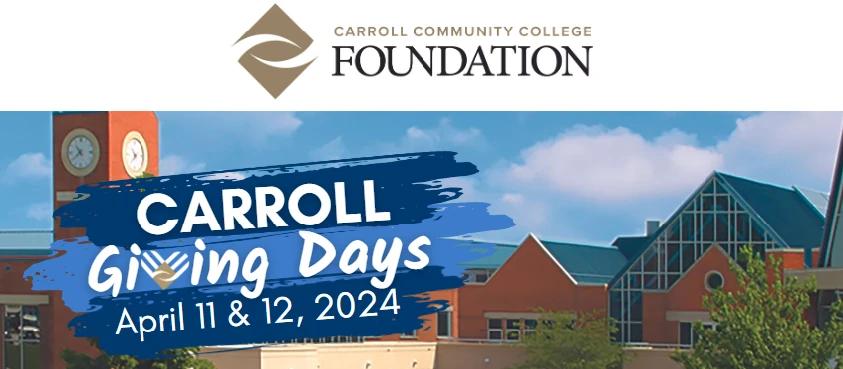 Carroll Giving Days - April 11 & 12, 2024
