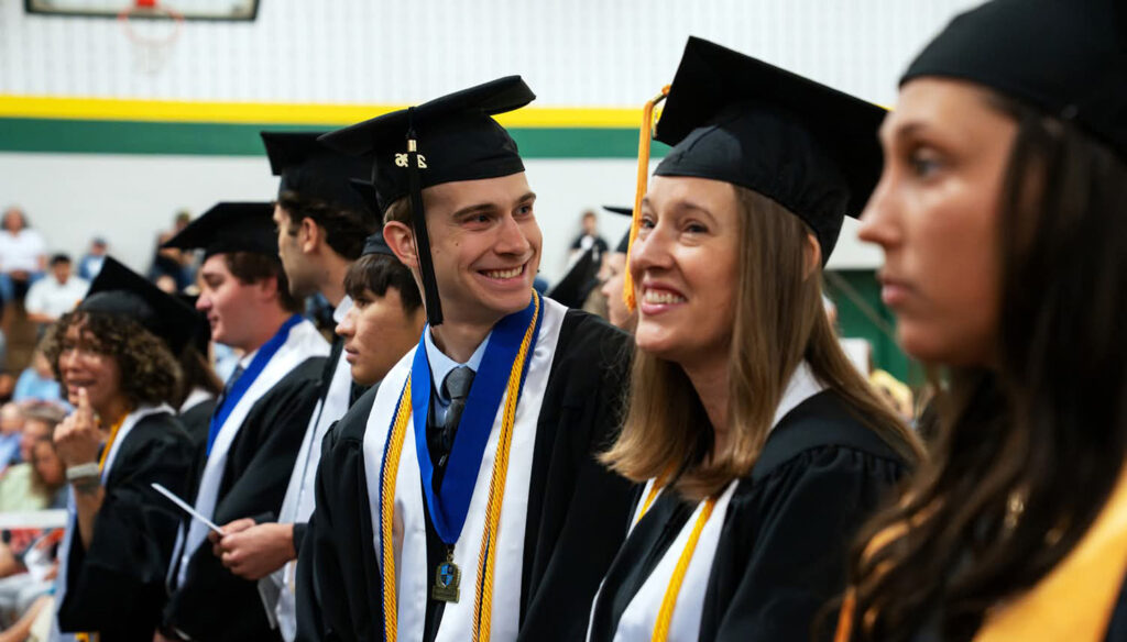 Jeshua and Melissa Jerusalem graduating Carroll Community College