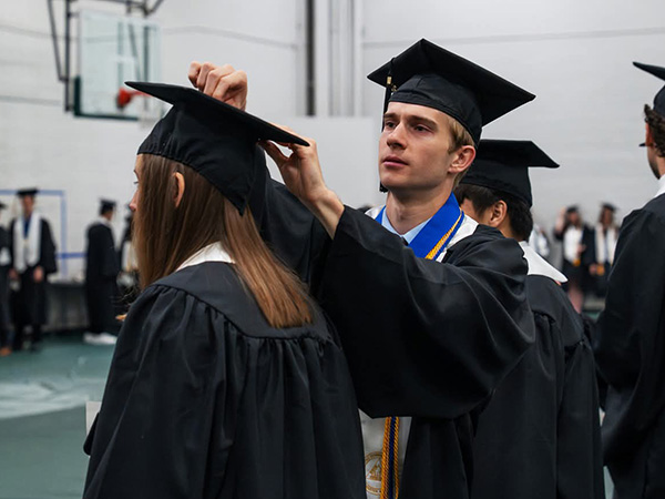 Jeshua and Melissa Jerusalem graduating Carroll Community College