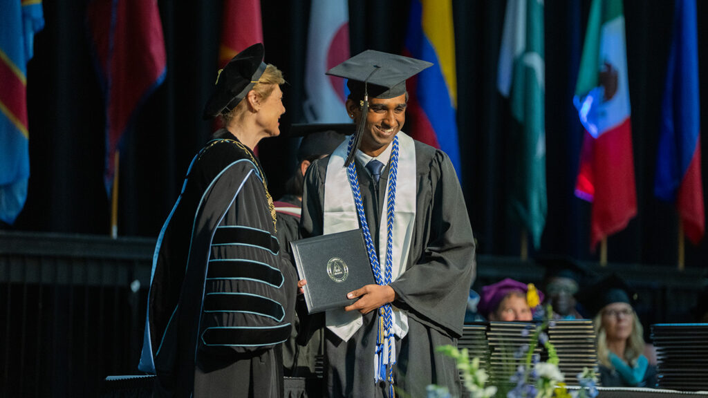 Lohi Suresh Take Shape Diploma from Dr Mince Carroll Community College