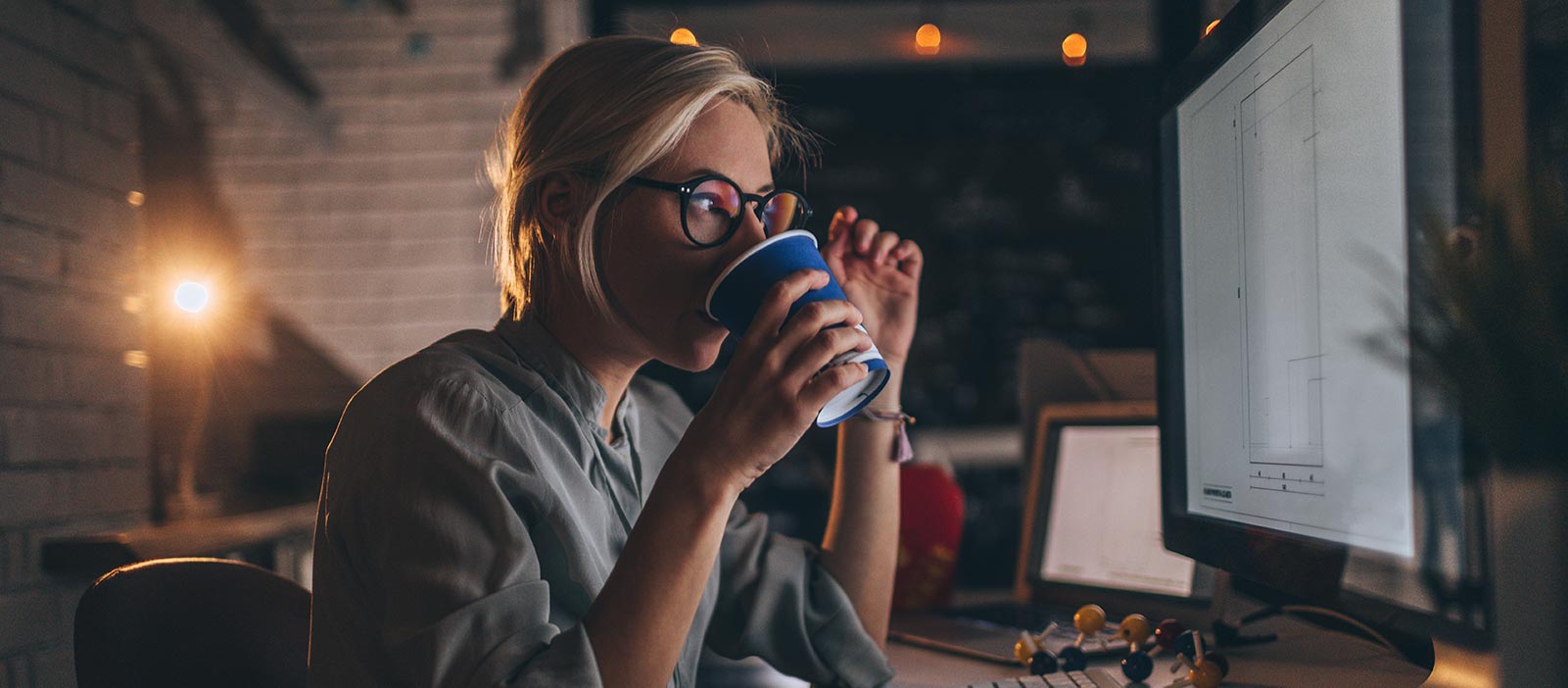 Woman Drinking Beverage