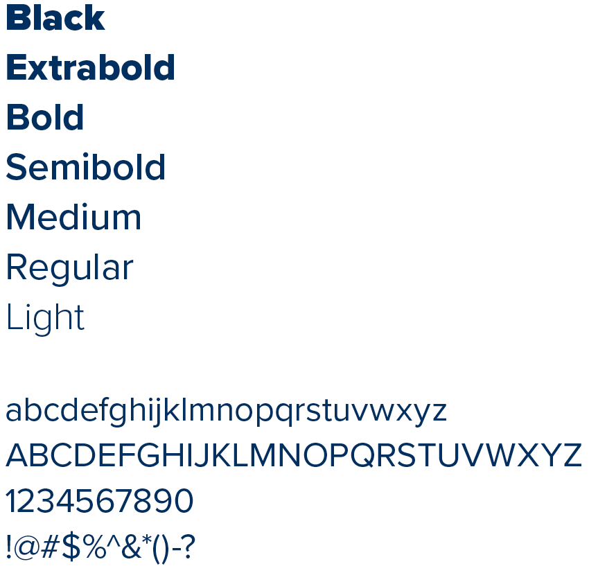 Proxima Nova Font Sample Carroll Community College