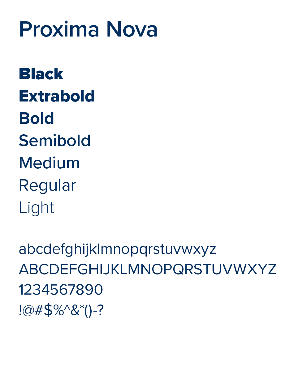 Proxima Nova Font Sample Carroll Community College