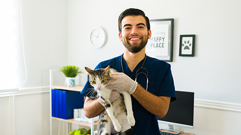 Vet Assistant program participant Carroll Community College