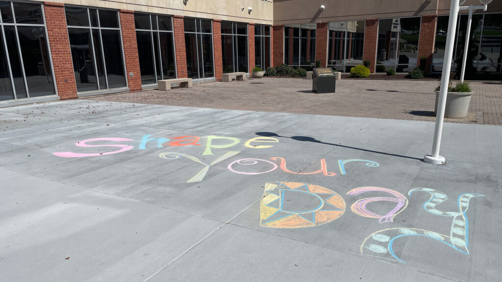 Chalk Art at Carroll Community College