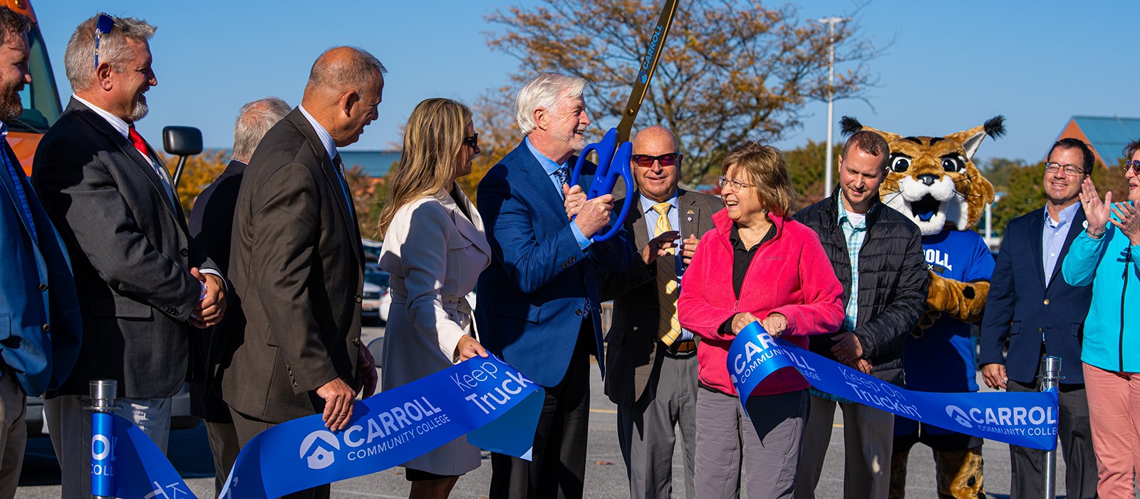 Commercial Truck Driver Ribbon Cutting Carroll Community College