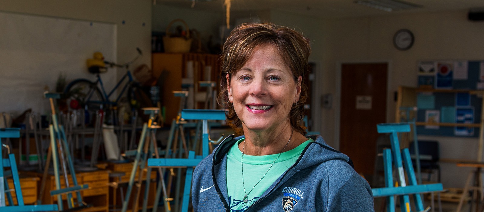 Lifelong learning student smiling at camera